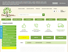 Tablet Screenshot of daryzeme.cz